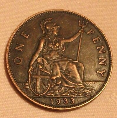 1933 Penny. Retro Gap Filler. THE RAREST DATE. Exact Same Size And Weight. • 3.90£
