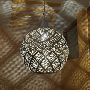 Lampada a sospensione ottone fatta a mano semplici lampade Cooper marocchine arredo casa - Foto 1 di 8
