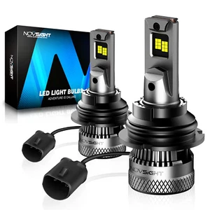 NOVSIGHT 2PCS 9007 HB5 LED Headlight Bulbs 200W 40000LM Hi/Low Beam White 6500K - Picture 1 of 10