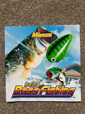 Sega Bass Fishing Dreamcast Manual ONLY Replacement Instruction Booklet - Image 1 of 2
