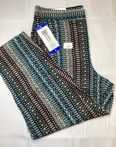 Jessica Simpson Cameren Women's Soft Pull On Ankle Pants, Geo Fusion Size: Large - Picture 1 of 6