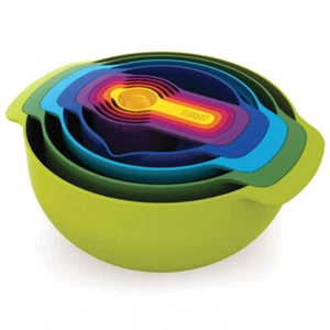 Joseph Joseph 9 Nest Plus Bowl Set Food Preparation - 9pc Multi Colour 40031 - Picture 1 of 7