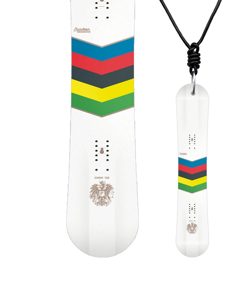 Miniboard BATALEON Omni 59 11/12 CLASSIC Snowboard - Halskette Geschenk A02