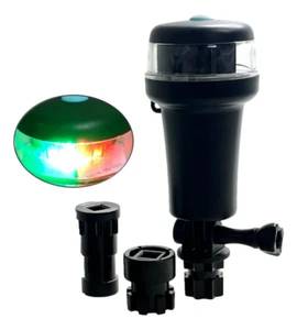 Pactrade Marine Green Red Combo Navigation Light Adapter Adjust LED AA Battery - Picture 1 of 7
