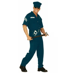 Polizei Uniform XL 54 Polizist Outfit US Cop Kostüm USA Polizeikostüm Herren - Bild 1 von 1
