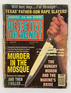 Detective Dragnet Magazine, June 1993, Vintage True Crime Stories, Pulp - Picture 1 of 4