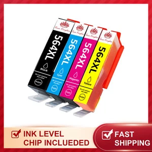 Printer Ink Cartridges For HP 564 564XL Photosmart 6510 6520 7510 7520 5510 5520 - Picture 1 of 9