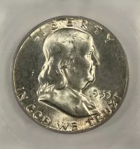 1953 Franklin Half Dollar. .50. ICG MS65. - Picture 1 of 5
