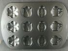 Wilton Spring Garden Flower Bug Shapes Non Stick Cookie / Candy Pan 12 Cavities