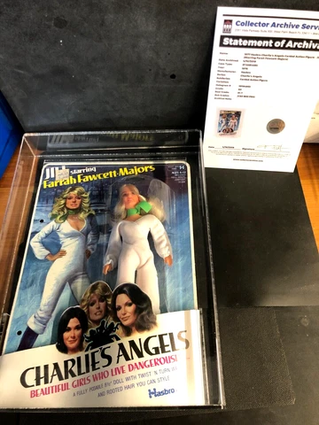 Charlie's Angels Farrah Fawcett-Majors 1978 Hasbro Jill Figure New Graded CAS 80 Cover