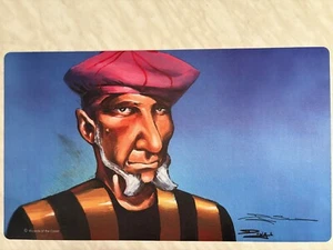 PRODIGAL SORCERER PLAYMAT NEW MAGIC THE GATHERING MTG HAND SIGNED DOUGLAS SHULER - Foto 1 di 2