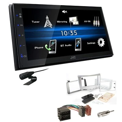 JVC Car Stereo Touch Screen Bluetooth USB For Lancia Delta III 2009-2014 Silver - Image 1 of 4