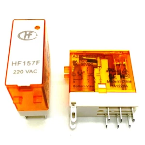 2pcs HongFa HF157F-A220-2Z25FD2 220VAC relé electromagnético 8Pins 8A 250VAC - Imagen 1 de 2