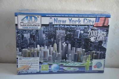 The City of New York History Over Time Puzzle 4D Cityscape 700 PC New Sealed - Image 1 of 4