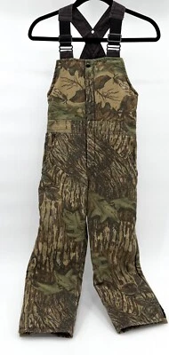 Vintage Walls Blizzard Pruf Bib Overalls Youth 12 Camouflage Insulated Outdoor - Image 1 of 4