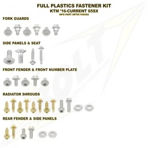 BOLT FULL PLASTICS FASTENERS & BOLTS KIT for KTM SX65 2016 - 2018 - Picture 1 of 1