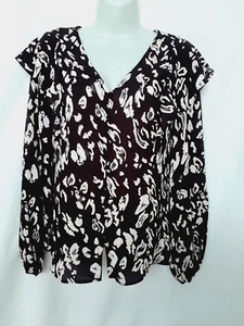 Nine West Loose Fit Gr. XS Knopfleiste Neu mit Etikett Rüschen Prairie Karriere Designer Bluse - Bild 1 von 7