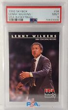 Lenny Wilkens Dream Team Coach 1992 Skybox USA Basketball #98 PSA 9 POP 2!