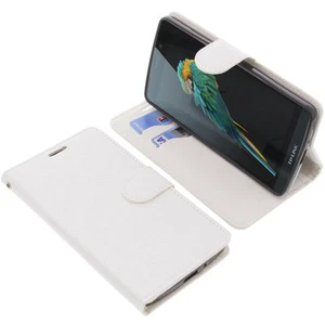 Custodia per TP-Link Neffos C5 Max Book-Style Protettiva Cellulare Libro Bianco - Bild 1 von 4