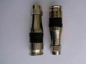 RG11 Coaxial Cable Connectors | Coax Compression Fittings w Water Tight – 50 pcs - Bild 1 von 12