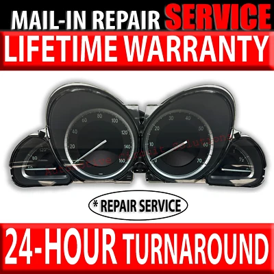 Cuadro de instrumentos Mercedes Benz SL600 500 550 2003-08 [SERVICIO DE REPARACIÓN DE PANTALLA] Foto 1 de 4