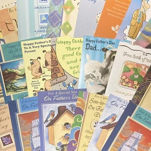 Fathers Day Greeting Card Lot of 13 New, Unused Cards, All Unique, No Envelopes - Picture 1 of 1