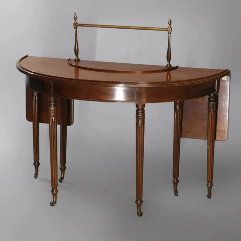 VINTAGE DREXEL WALLACE NUTTING MAHOGANY SERVING TABLE STAND Cover