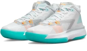 Nike Men's Air Jordan Zion 1 'White Dynamic Turquoise' Shoes DA3130-101 Sz 10 - Picture 1 of 6