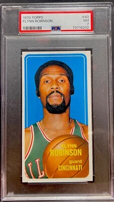 1970 Topps #40 Flynn Robinson, Cincinnati . PSA 7 NM. ENN Cards - Image 1 of 2