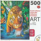 Puzzle Collector Art 500 Piece Puzzle - Tiger Pool - John Crisp