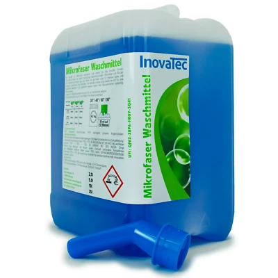 5,0l Mikrofaser Waschmittel Flüssigwaschmittel für Microfasertücher  ca. 100WL - Bild 1 von 4