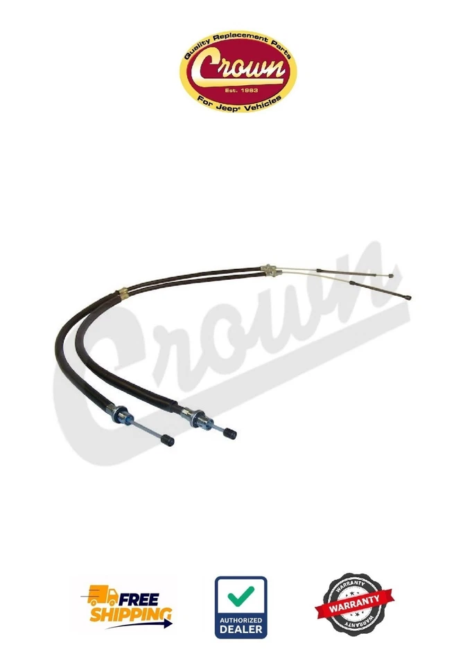 Juego de cables de freno de estacionamiento corona trasera 4762464 para Jeep Cherokee 92-96 Foto 1 de 1