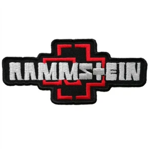 Iron On Patches RAMMSTEIN Embroidered LOGO Shield Toppa Badge - Bild 1 von 1