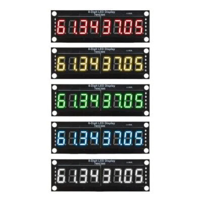 LED-Segmentanzeige, 8 Stellen, 74HC595, 0,36" - 5 Farben  - Bild 1 von 3