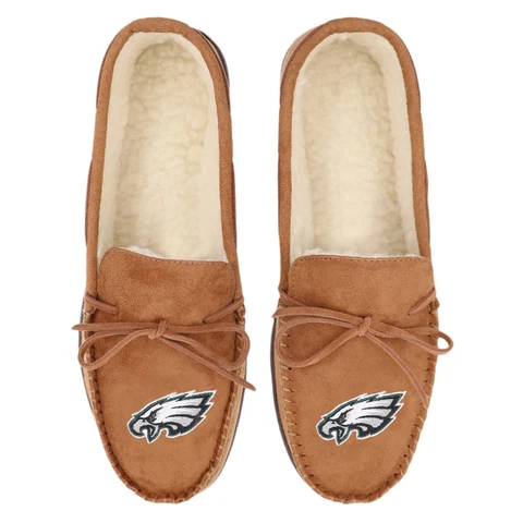 Philadelphia Eagles NFL Men's Moccasin Slippers FREE SHIP Cover