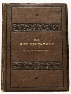 NEW TESTAMENT Authorised English Ver. CONSTANTINE TISCHENDORF 1870 Rare Bible! - Picture 1 of 8