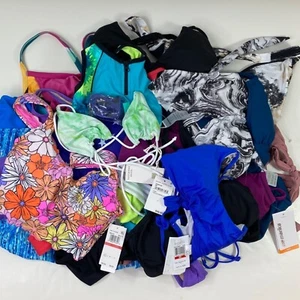 Reseller Bundle Womens Swimsuit Variety Mixed Sizes Styles 19 Piece Bundle Box F - Picture 1 of 8