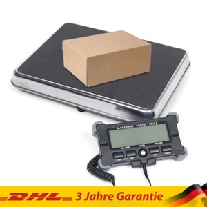 Digital Paketwaage, 200 kg Post-Plattformwaage Versandwaage Edelstahlplattform - Bild 1 von 10