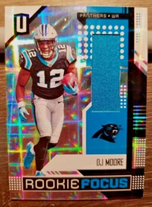 2018 Panini Unparalleled Rookie Focus Memorabilia DJ Moore #RF-DM Rookie - Picture 1 of 2