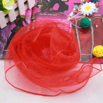 Thin Silk Scarves Transparent Organza Scarf Neck Shawl Solid Color Soft DIY U x - Image 1 of 4