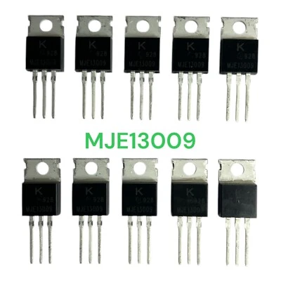 FAIRCHILD INDUSTRIES 10pcs MJE13009-2 T0-220 Transistor 12Amp Bipolar High Voltage NPN E13009