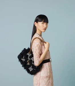Gucci Embroidered Small Black shoulder bag- BNWT - - Picture 1 of 10