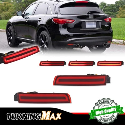 Красный светодиодный задний бампер отражатель задний стоп-сигнал для Infiniti FX35/FX50/FX37 09-13 - Изображение 1 из 4