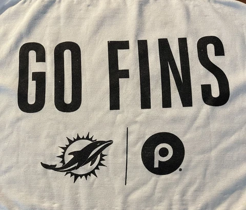 Miami Dolphins Go Fins White Rally Towel Hard Rock Stadium Giveaway Cover