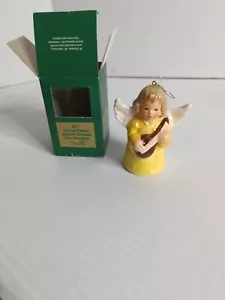 Angelo Goebel Hummel con campana di Natale liuto ornamento 1977 con Germania con scatola - Foto 1 di 6