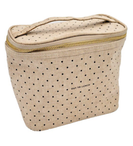 KATE SPADE New York Oatmeal Polka Dot " OUT TO LUNCH " Lunch Bag Cooler Tote, A+