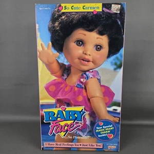 Baby Face Galoob So Cute Carmen bambola vintage posabile 13” nuova con scatola - Foto 1 di 14