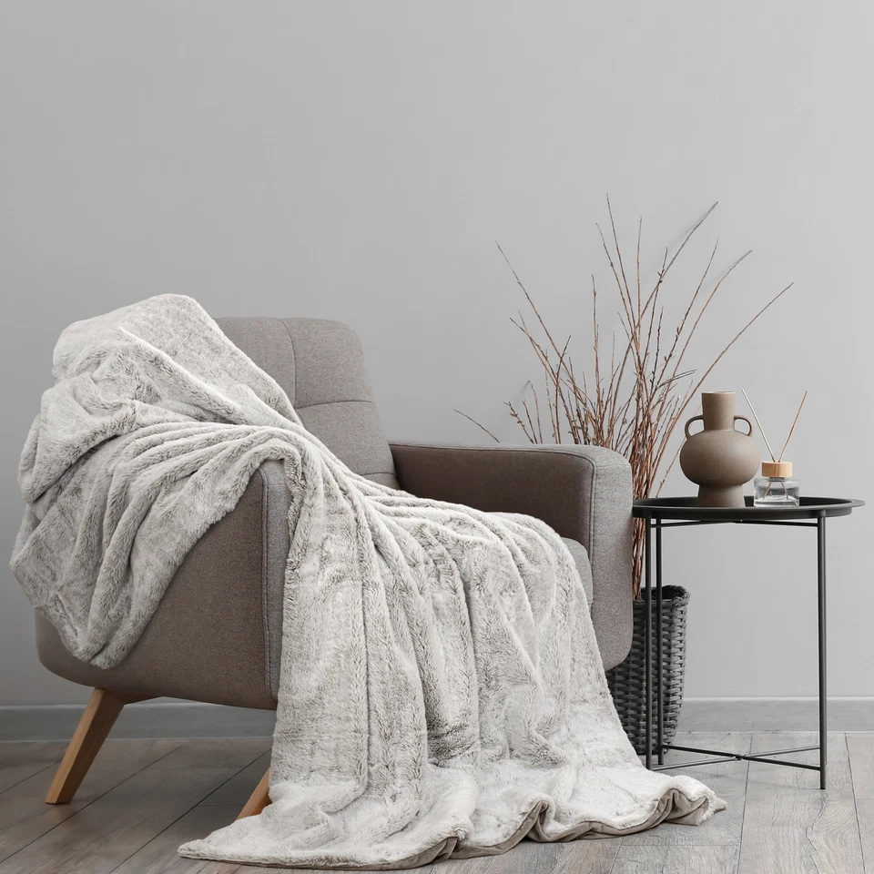 Kuscheldecke Felloptik 150x200 cm Kunst Felldecke Fellimitat Kunstfell Decke - Bild 1 von 1