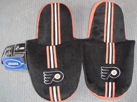 NHL Philadelphia Flyers 2010 Team Stripe Slide Slippers Large by FOCO Cover