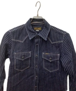 IRON HEART Work Jacket S Navy 100% Cotton Made in Japan Heavyweight Shirt - Imagen 1 de 10